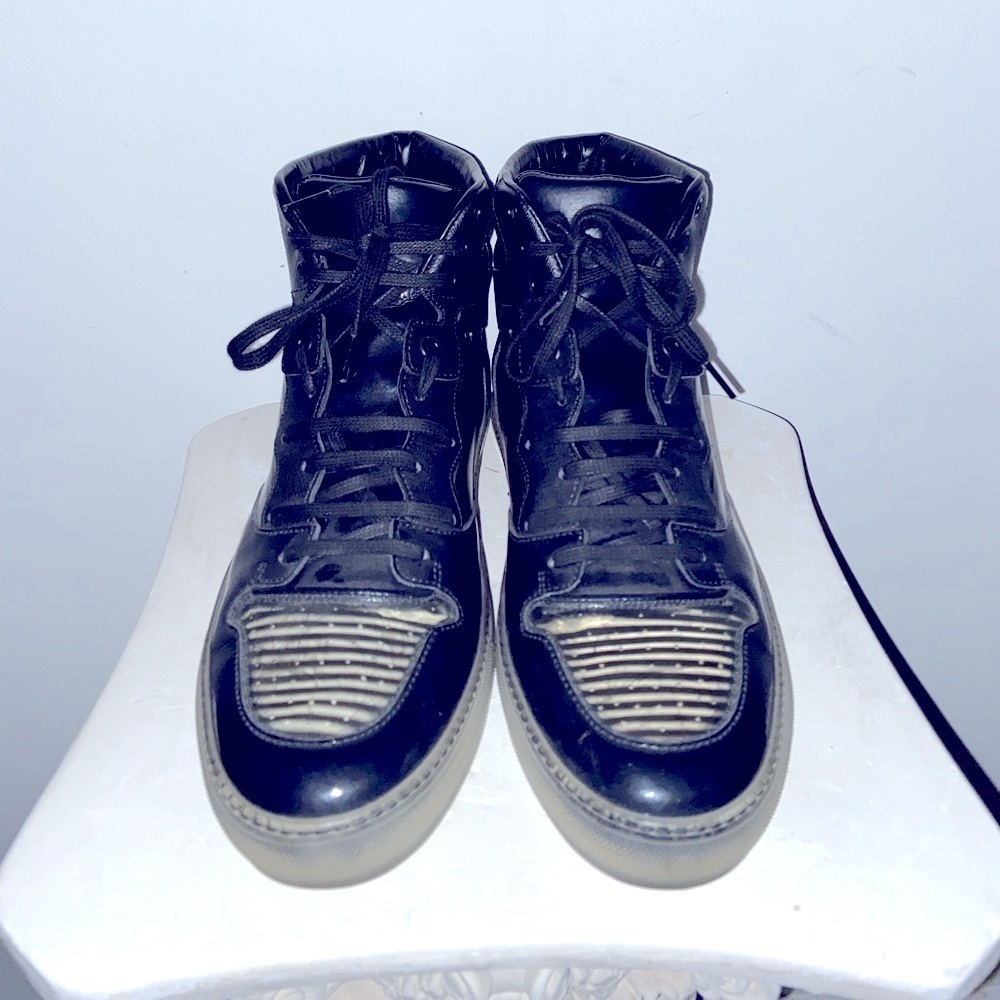 Balenciaga Clear Sole See thru Hightop Sneakers 42​​​​​
